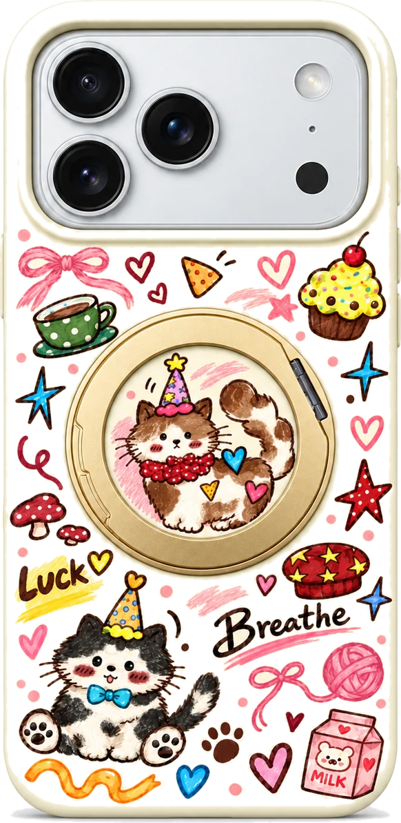 Beige Cat Charm